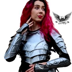 medieval female cuirass armor | fantasy antique woman armor | fully functional larp/cosplay full costume