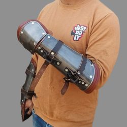 medieval evil soul witcher arm bracers | fantasy warrior witcher gloves | fully functional larp/cosplay armor