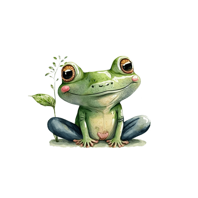 Beautifull Little Frog Small Baby Water Color Frogs Water Color Frogs 2