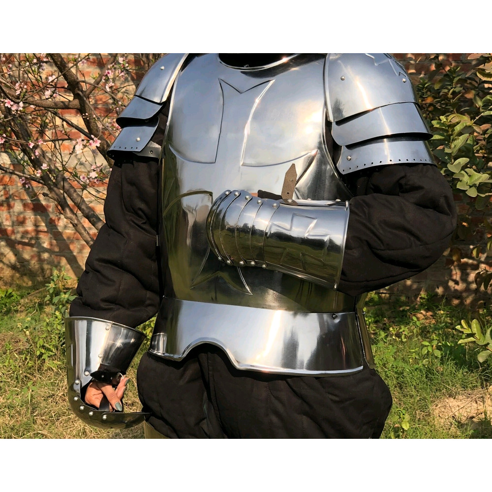 Medieval Templar Armor Knight Warrior With Antiq Templar Armor Cosplay Costume 0