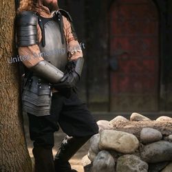 knight medieval warrior sca fully armor | fantasy antique brave larp costume