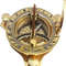 Antique Brass Sundial Solid Golden Sun Compass Rustic Vintage Showpiece Sundial Compass 6