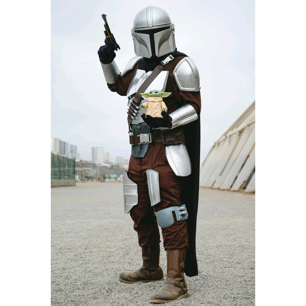 Mandolorian Medieval Armor Fantasy Patine Color Armor Fully Function Cosplay Costume 1
