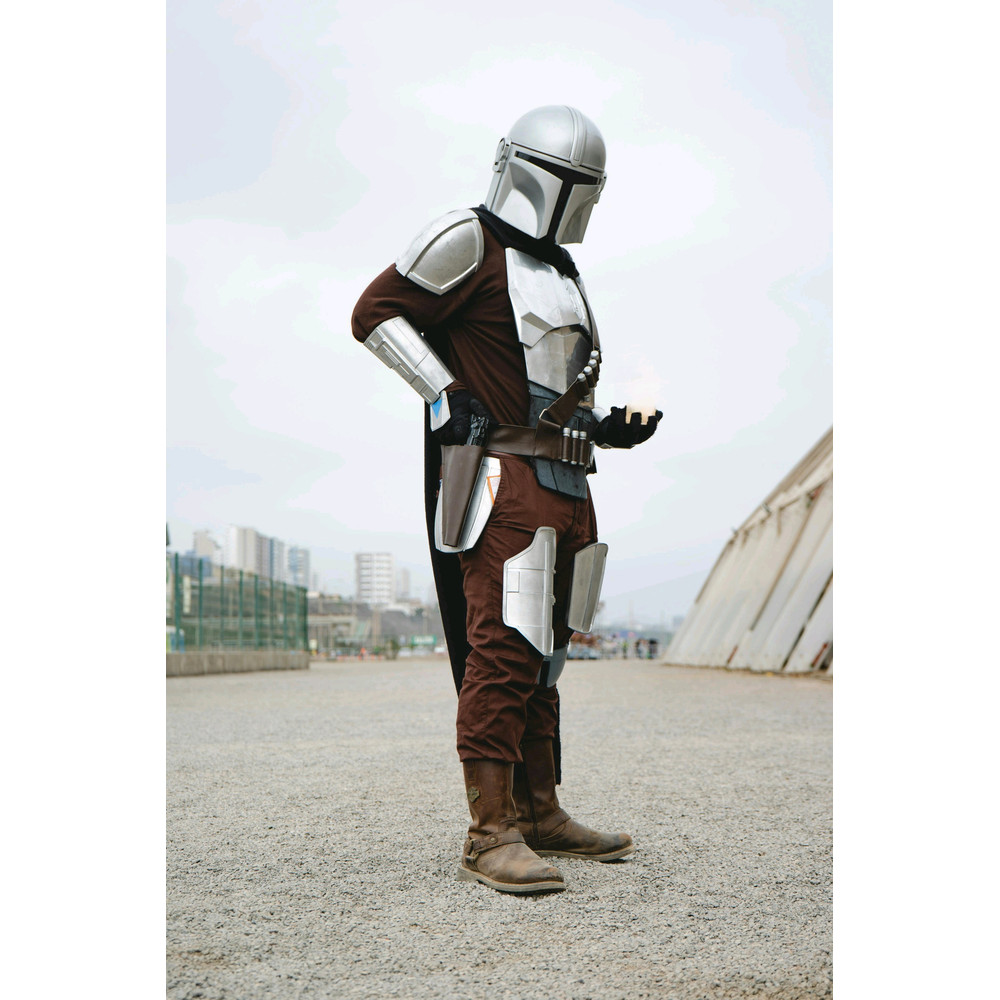 Mandolorian Medieval Armor Fantasy Patine Color Armor Fully Function Cosplay Costume 2