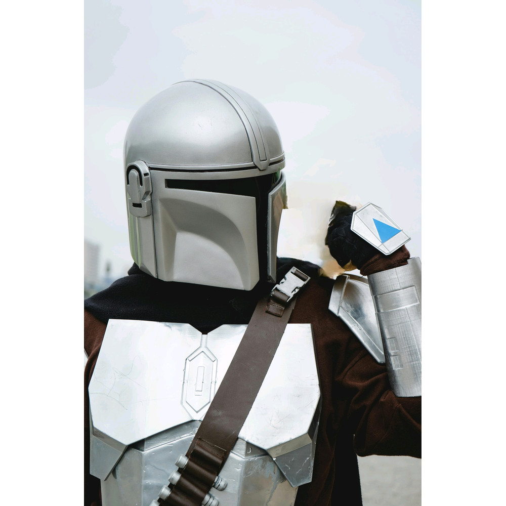 Mandolorian Medieval Armor Fantasy Patine Color Armor Fully Function Cosplay Costume 3