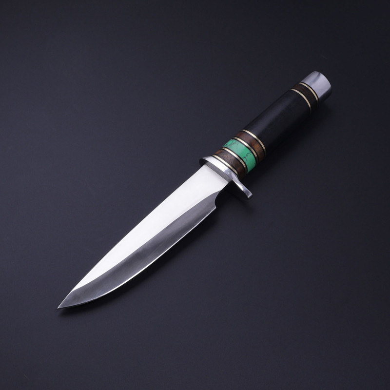 Custom Handmade Premium D2 Tool Steel Hunting Bowie Knife With Drop Point Style Handle 1