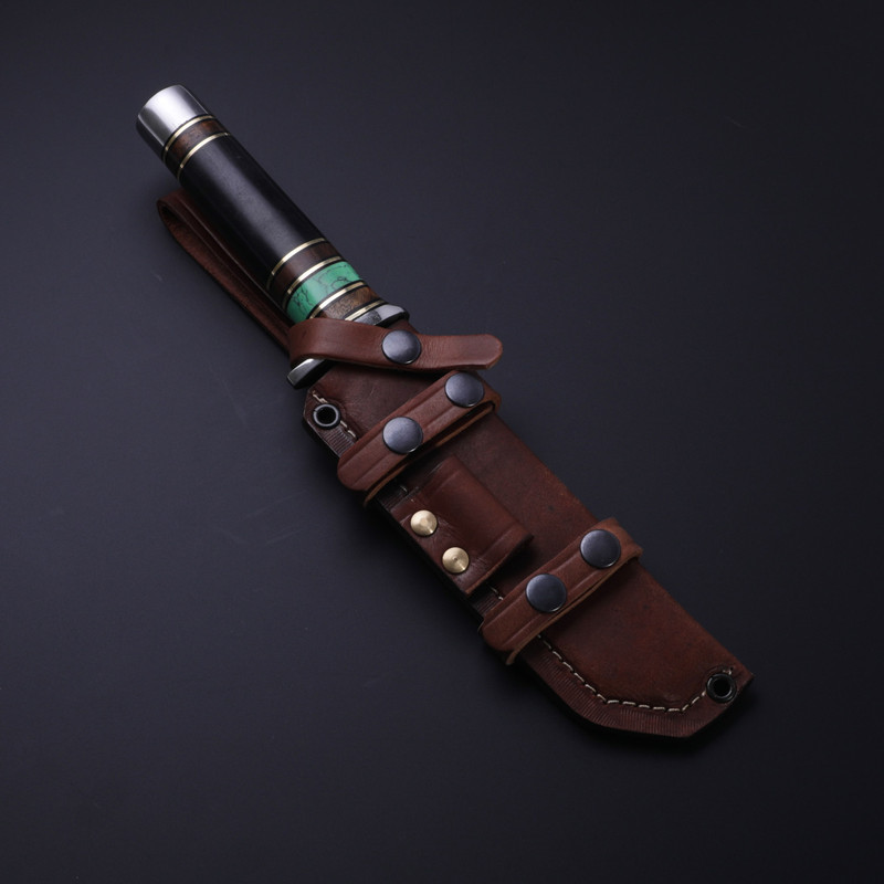 Custom Handmade Premium D2 Tool Steel Hunting Bowie Knife With Drop Point Style Handle 2