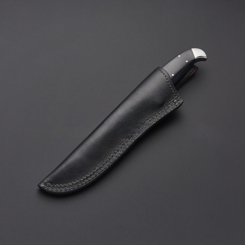Custom HAndmade Unique HAND FORGED D2 TOOL STEEL BLADE Hunting Bowie  Leather Sheath 2