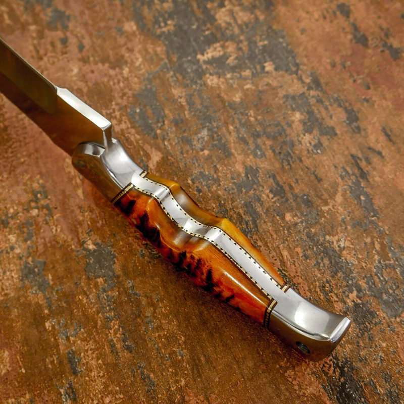 Custom Handmade Beautiful D2 Steel Hunting  Kitchen Knife gift For Himher 2