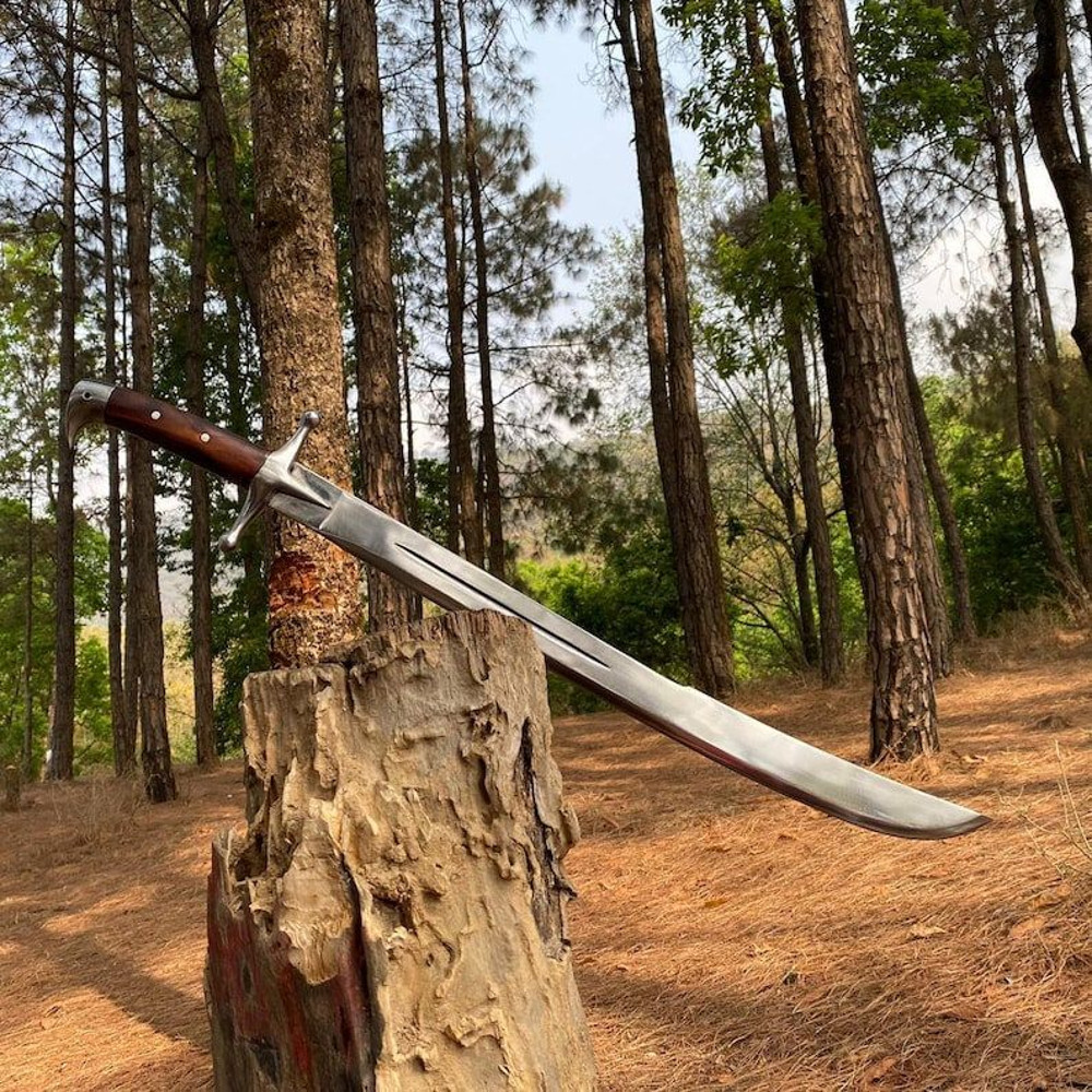 245 Blade Viking Sword Hand Forged Long Working Sword Survival Machete Sword Traditional Sword B 0