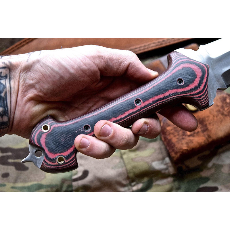 D2 Steel Short Sword With Beautiful Micarta Handle Included Leather SheathOn Every Happy Occasion B 4