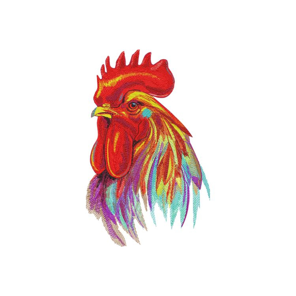 Rooster Embroidery Design 0