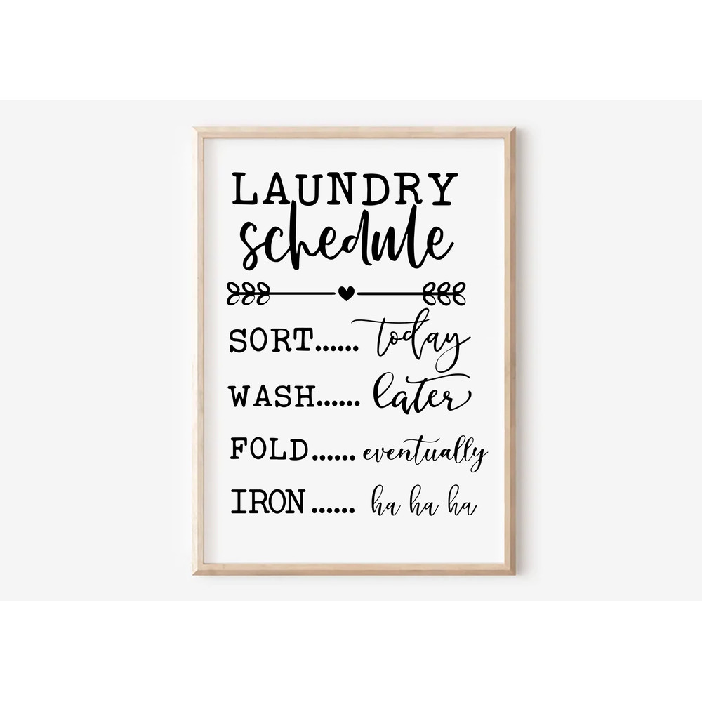 Laundry Schedule SVG Laundry Room Svg Funny Laundry Svg Wood Sign Svg Laundry Room Sign Sign Svg Laundry Sign Svg 0