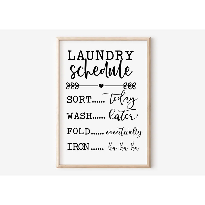 Laundry Schedule SVG Laundry Room Svg Funny Laundry Svg Wood Sign Svg Laundry Room Sign Sign Svg Laundry Sign Svg 0