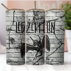 led zeppelin brick wall tumbler wrap, 20oz skinny tumbler wrap, tumbler wrap png, digital download