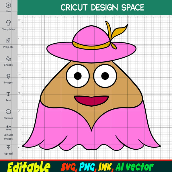 Pou To Color Pou SVG, Pou Png, Coloring Pages Creepy Pou Printable, PNG, - Inspire ...