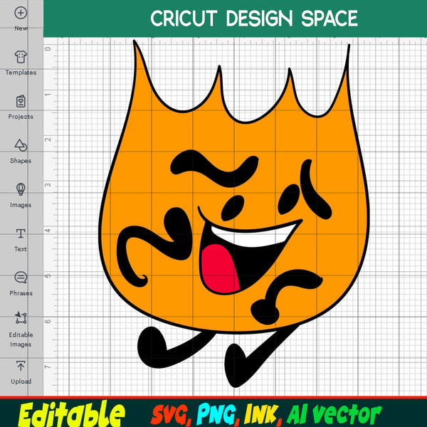 Editable Bfdi Firey SVG bfdi Firey PNG Bfdi Firey Ink Color Inspire editable-bfdi-firey-svg-bfdi-firey-png-bfdi-firey-ink-color-inspire