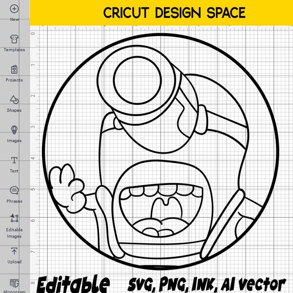 Editable Minions Mel Sticker SVG, Mega Minions Mel PNG, Mega | Inspire ...