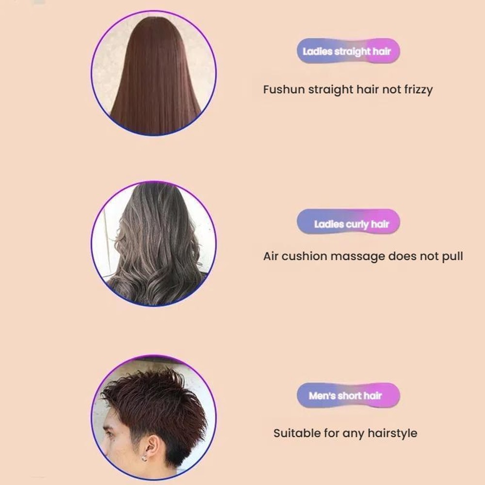 SoftFlex Detangling Comb For Curly Straight Hair Wet Or Dry Scalp Massage Wide Tooth Comb 1