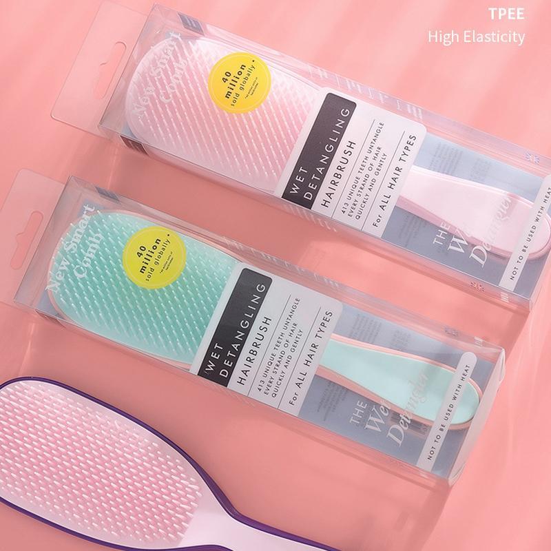 SoftFlex Detangling Comb For Curly Straight Hair Wet Or Dry Scalp Massage Wide Tooth Comb 5