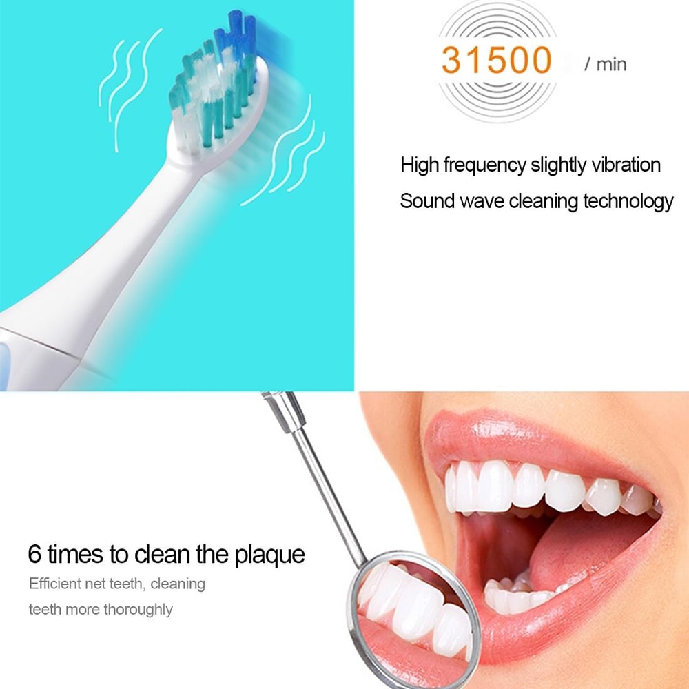 Waterproof Toothbrush With Brush Heads 3
