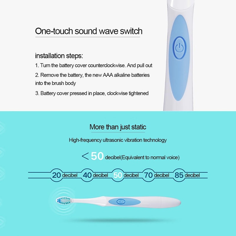 Waterproof Toothbrush With Brush Heads 4