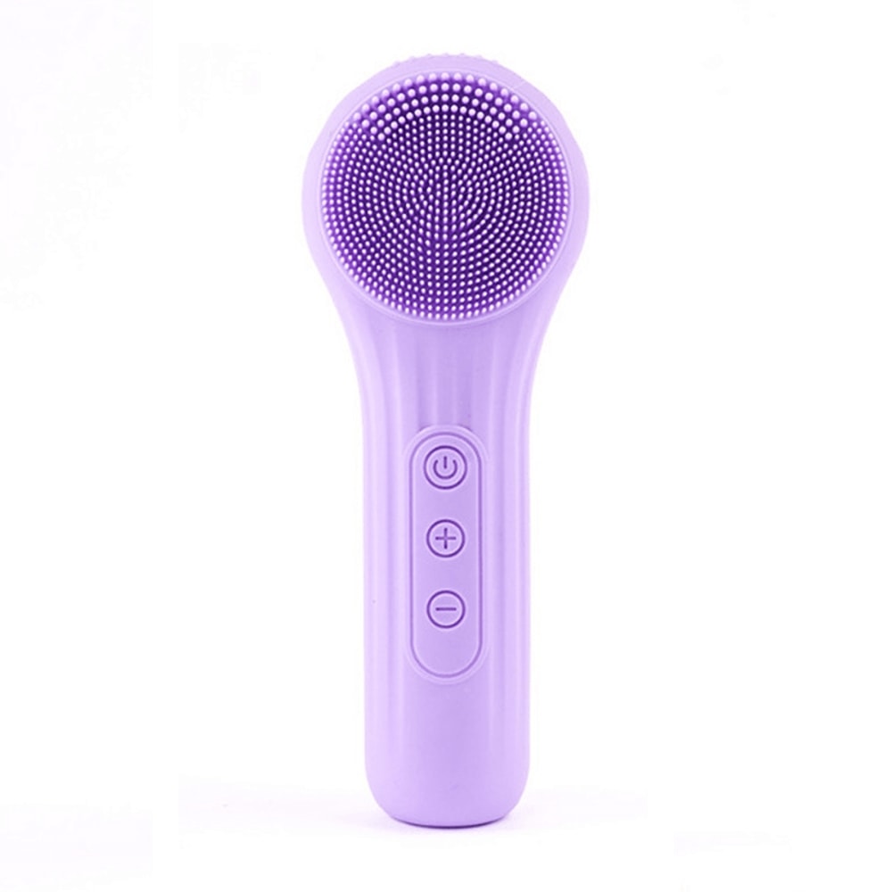 Sonic Facial Cleansing Brush With Heat And Waterproof Silicone Face Scrubber 6