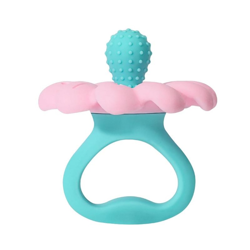 Flower Silicone Baby Teether Gum Massager Toy 1