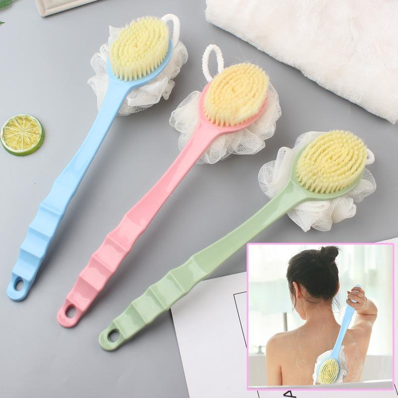 Soft Bristle Long Handle Bath Brush And Back Scrubber For Shower 1