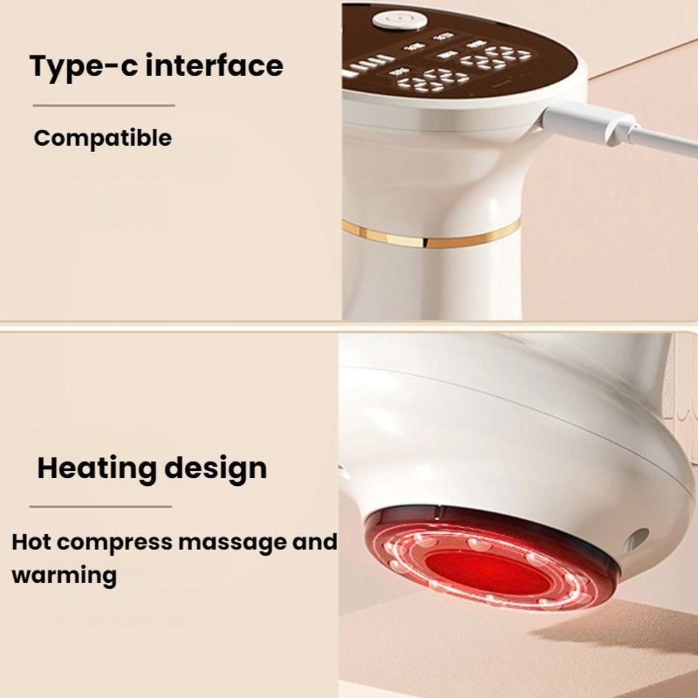 Electric Cupping Massager With Heat And Scraping Tool 7