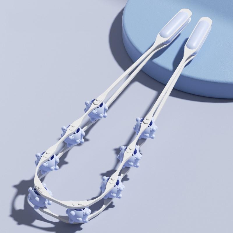 Manual Neck Massager Roller For Shoulder Back Relief 8