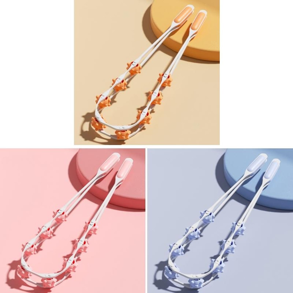 Manual Neck Massager Roller For Shoulder Back Relief 0