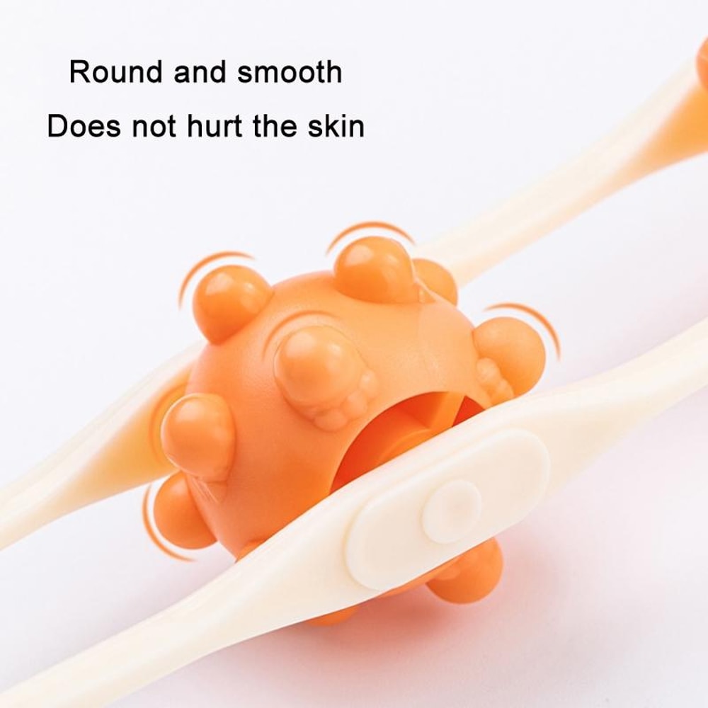 Manual Neck Massager Roller For Shoulder Back Relief 4