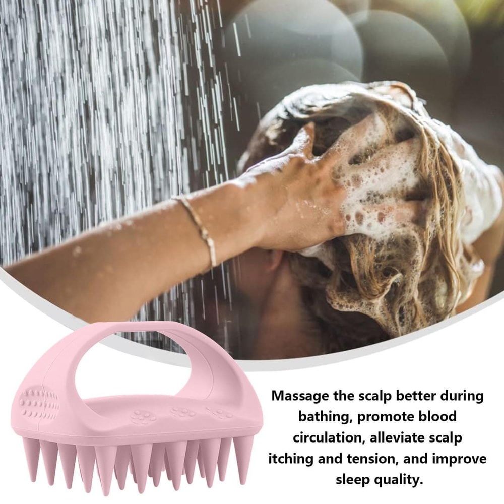 Soft Silicone Scalp Massager Shampoo Brush For Deep Cleansing And Relaxing Head Massage 5