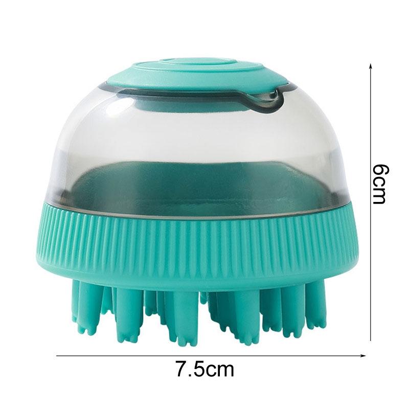 Refillable Pet Bath Brush With Shampoo Dispenser For Dogs And Cats 8