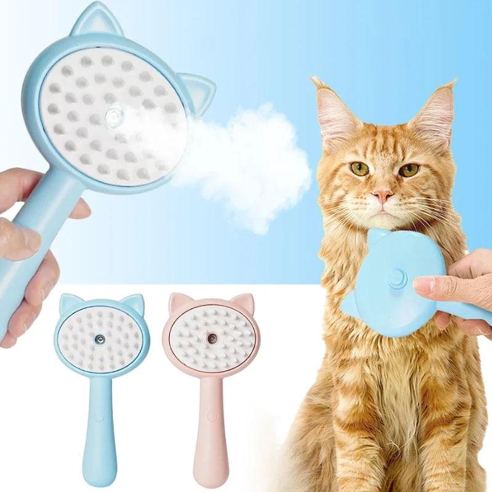 Pet Spray Massage Comb For Cats Anti Static Shedding Brush 0