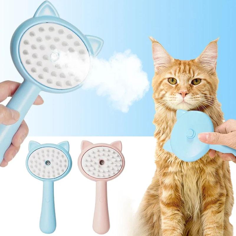 Pet Spray Massage Comb For Cats Anti Static Shedding Brush 0