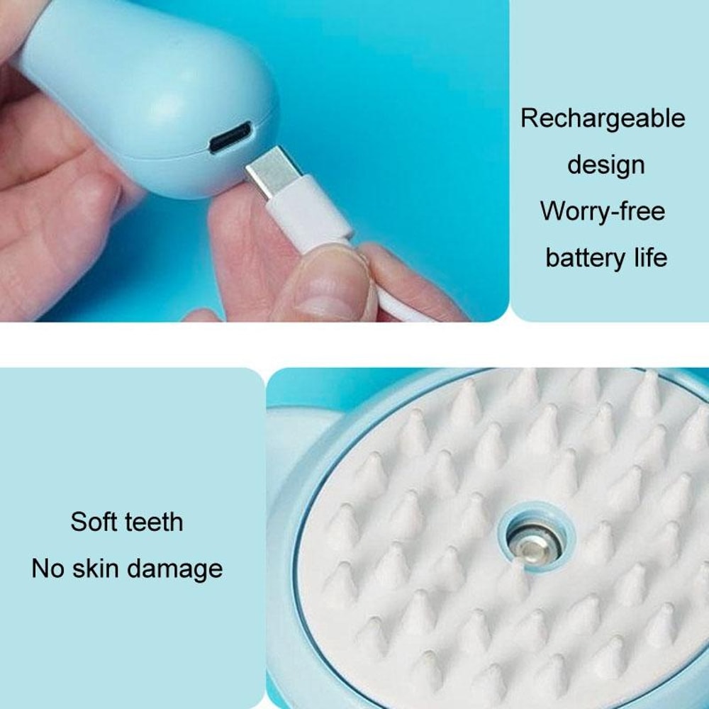 Pet Spray Massage Comb For Cats Anti Static Shedding Brush 5