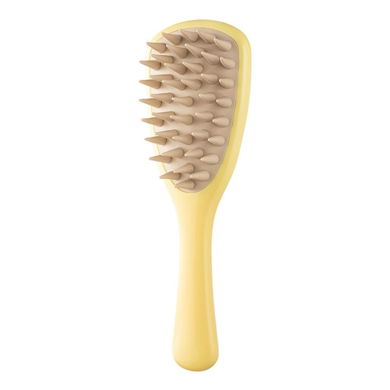Leaf Shampoo Brush Massager With Silicone Coarse Teeth Handle 9