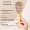 Leaf Shampoo Brush Massager With Silicone Coarse Teeth Handle 2