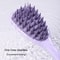 Leaf Shampoo Brush Massager With Silicone Coarse Teeth Handle 4