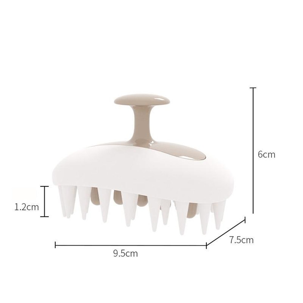 Silicone Scalp Massager Shampoo Brush For Wet Dry Hair Care 6