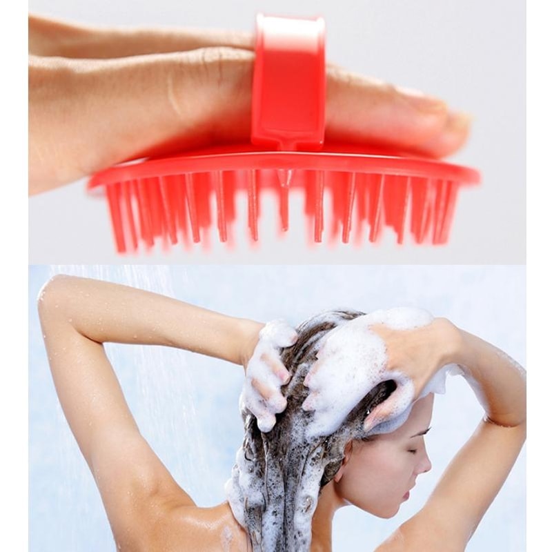 Scalp Massage Brush And Shampoo Brush For Scalp Cleaning Purple 4