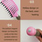 Curved Boar Bristle Detangling Brush For Curly Hair 2