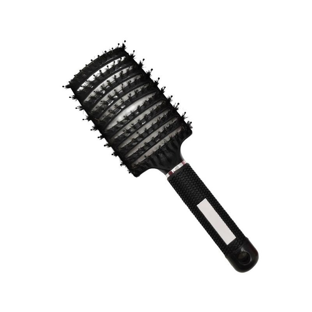 Curved Boar Bristle Detangling Brush For Curly Hair 6