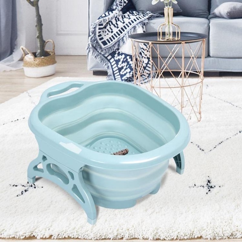 Foldable Foot Bath Massage Basin Portable Foot Tub 5