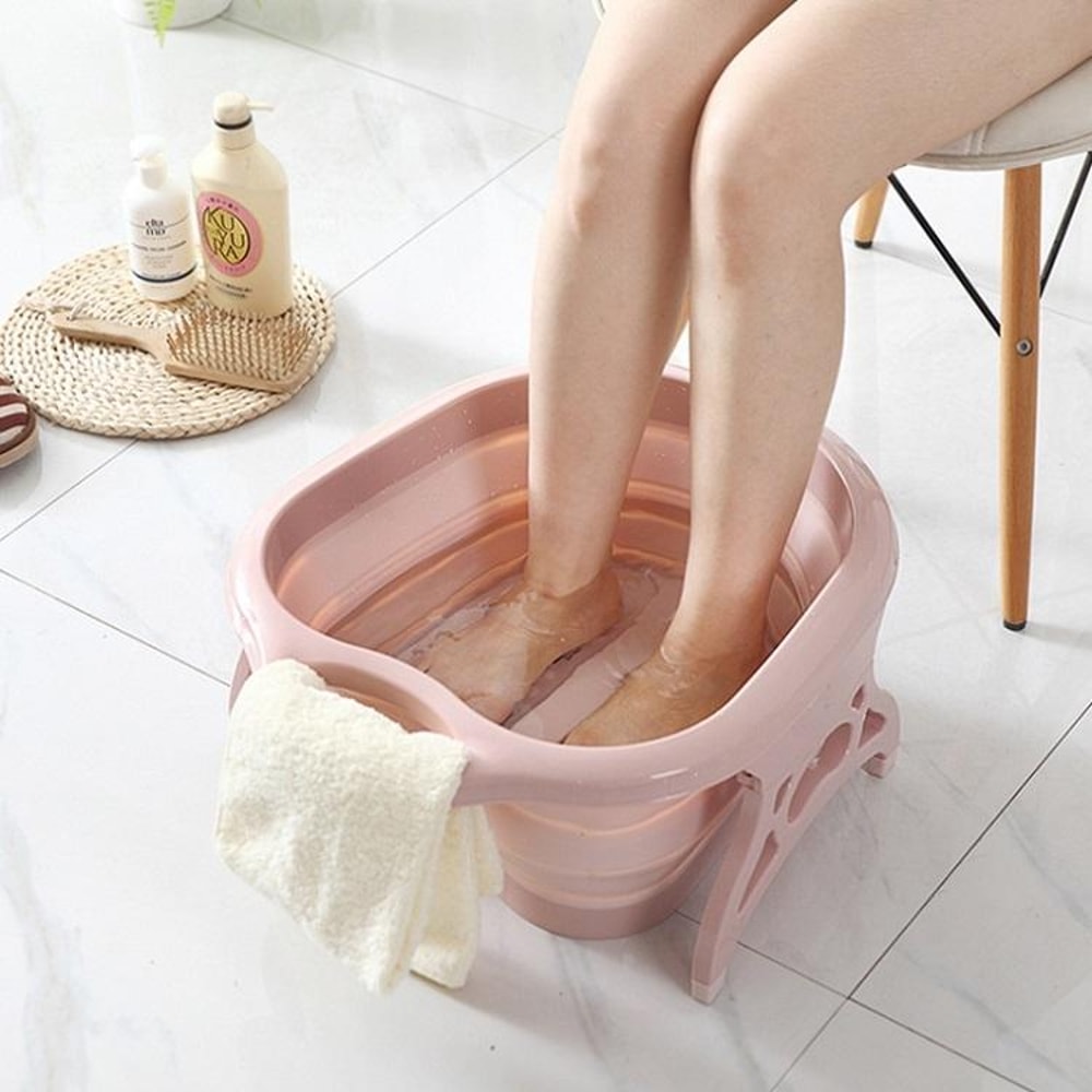 Foldable Foot Bath Massage Basin Portable Foot Tub 4