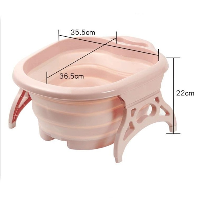 Foldable Foot Bath Massage Basin Portable Foot Tub 2
