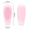 Silicone Travel Shampoo Bottle With Scalp Massage Brush 10