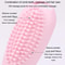 Silicone Travel Shampoo Bottle With Scalp Massage Brush 3
